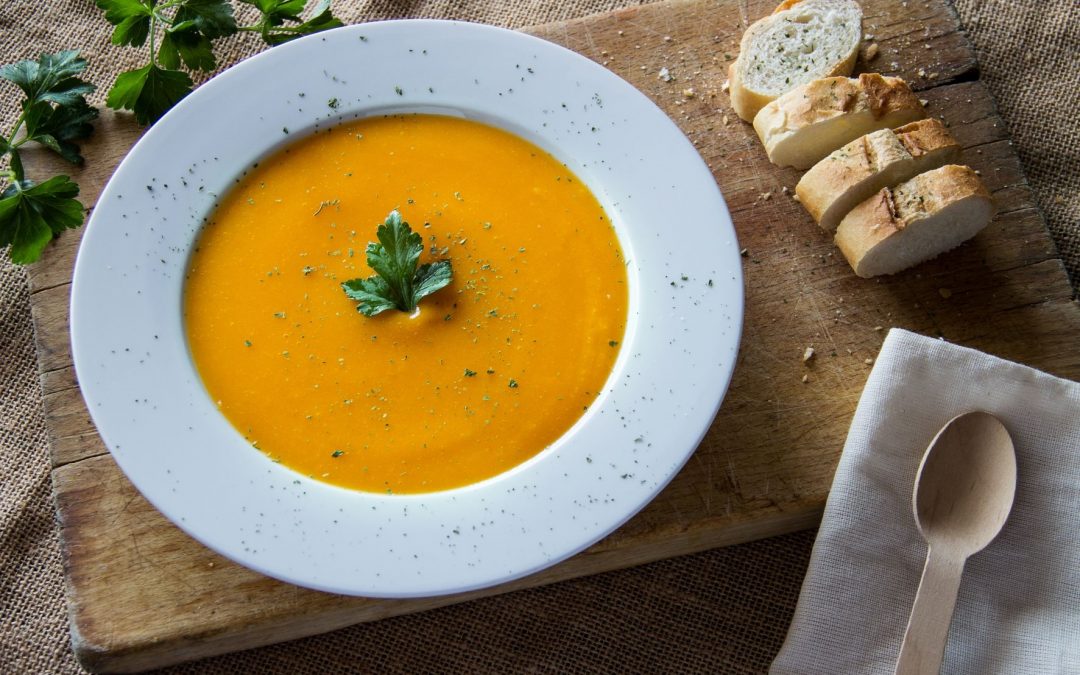 Butternut squash and onion soup