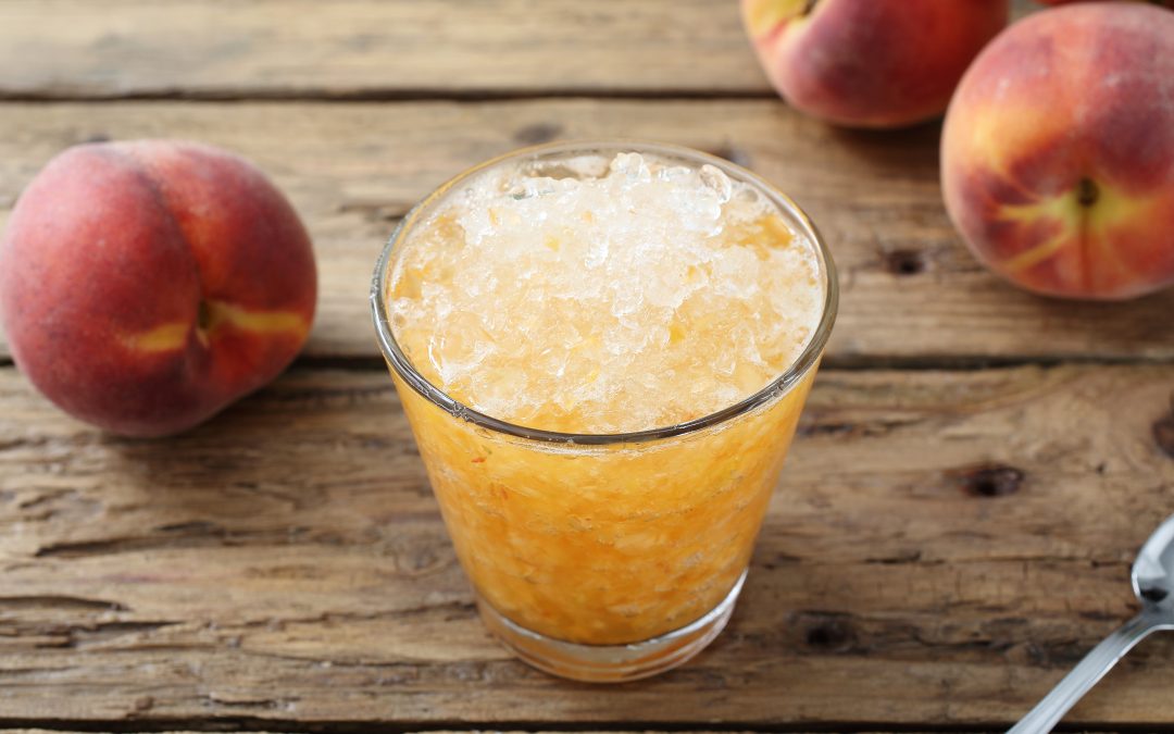 Peach granita